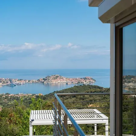 Luxury Liam With Pool And Sea View - Goelba Villa