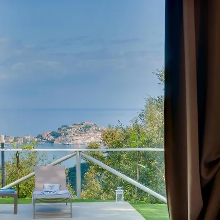 Luxury Liam With Pool And Sea View - Goelba Villa