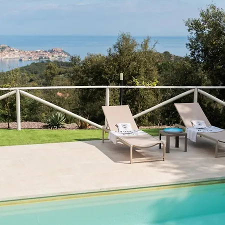 Luxury Liam With Pool And Sea View - Goelba Villa Portoferraio